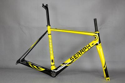 SERAPH custom painting Road Bicycle Carbon Frame&Fork Compatible Di2 UD Matt BSA OEM Carbon Bicycle Frameset